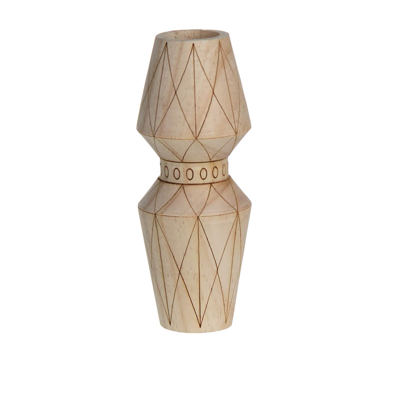 Jonathan Adler x Michaels 6.5" Geometric Harlequin DIY Tiered Pinewood Vase